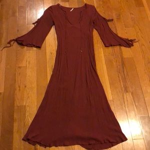 Free People Bell Sleeve Dress